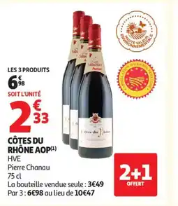 Auchan Supermarché Côtes du rhône aop offre