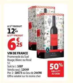 Auchan Supermarché Vin de france offre