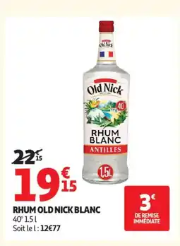 Auchan Supermarché OLD NICK Rhum blanc offre