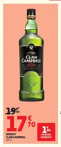 Auchan Supermarché CLAN CAMPBELL Whisky offre