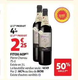 Auchan Supermarché Fitou aop offre