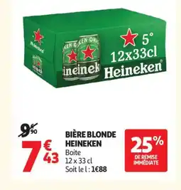 Auchan Supermarché HEINEKEN Bière blonde offre