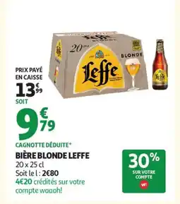 Auchan Supermarché LEFFE Bière blonde offre
