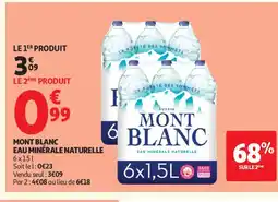 Auchan Supermarché MONT BLANC Eau minérale naturelle offre