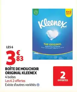 Auchan Supermarché KLEENEX Boîte de mouchoir original offre