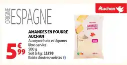 Auchan Supermarché AUCHAN Amandes en poudre offre