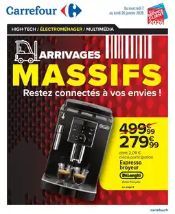 Carrefour DELONGHI Expresso broyeur offre