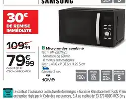 Carrefour HOME Micro-ondes combiné offre