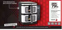 Carrefour FAGOR Friteuse sans huile air fryer superposée offre