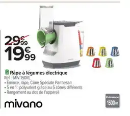 Carrefour MIVANO Râpe à légumes électrique offre