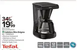 Carrefour TEFAL Cafetière filtre Enigma offre
