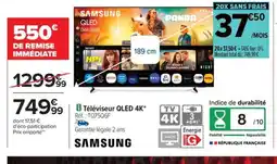 Carrefour SAMSUNG Téléviseur QLED 4K offre