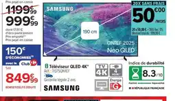 Carrefour SAMSUNG Téléviseur QLED 4K offre