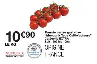 Monoprix Tomate Cerise Gustative offre
