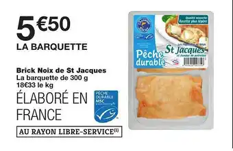 Monoprix Brick Noix De St Jacques offre