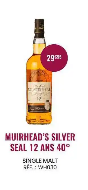 Single Malt Muirhead's Silver Seal 12 Ans 40°