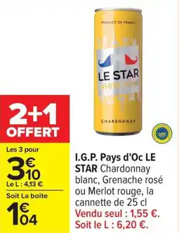 Carrefour I.g.p. pays d'oc le star offre