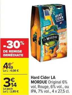 Carrefour Hard cider la mordue offre