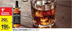 Carrefour Whisky jack daniels offre