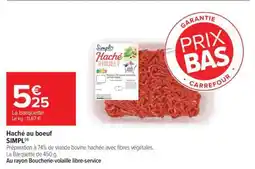 Carrefour Haché Au Bœuf offre