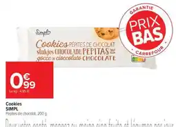Carrefour Market Cookies SIMPL offre