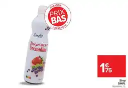 Carrefour Market Sirop SIMPL offre