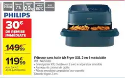 Carrefour Philips Air Fryer XXL 2 en 1 modulable offre