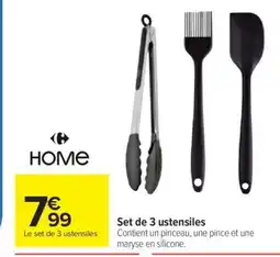 Carrefour Set de 3 ustensiles offre
