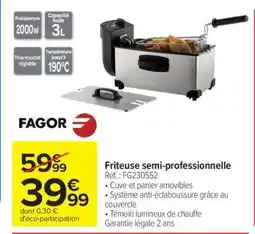 Carrefour FRITEUSE SEMI-PROFESSIONNELLE offre