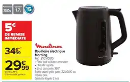 Carrefour MOULINEX Bouilloire électrique Morning offre