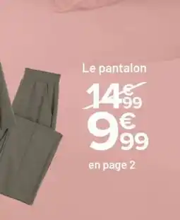 Carrefour Le pantalon offre