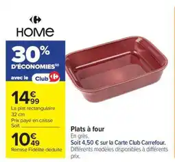 Carrefour Plats à four offre