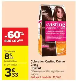Carrefour Coloration Casting Crème Gloss offre