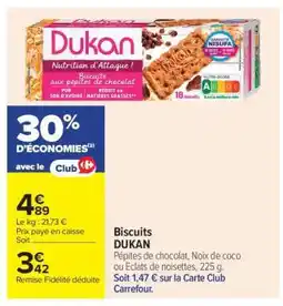 Carrefour Biscuits DUKAN offre