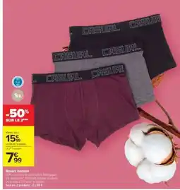 Carrefour Boxers homme offre