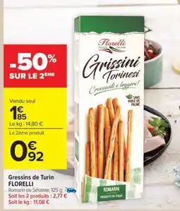 Carrefour Market Gressins de Turin FLORELLI offre