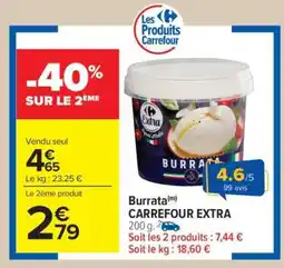 Carrefour Market Burrata CARREFOUR EXTRA offre