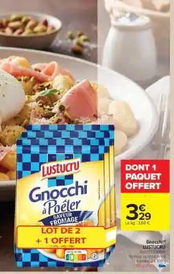 Carrefour Market Gnocchi à poêler saveur fromage offre