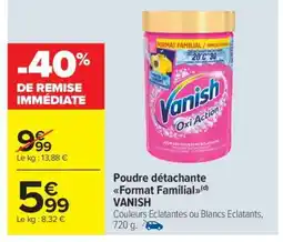 Carrefour Market Poudre détachante Format familial VANISH offre
