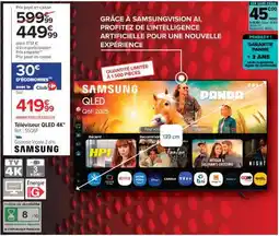 Carrefour Téléviseur QLED 4K offre