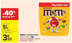 Carrefour Market M&MS Family Pack offre