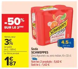 Carrefour Market Soda SCHWEPPES offre