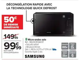 Carrefour Micro-ondes solo offre