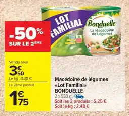 Carrefour Market Macédoine de légumes Lot Familial BONDUELLE offre