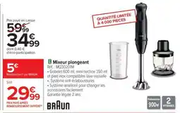 Carrefour Mixeur plongeant offre