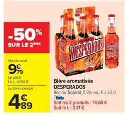 Carrefour Market Bière Aromatisée Desperados offre