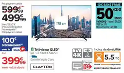 Carrefour Téléviseur QLED offre