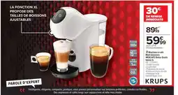 Carrefour Machine à café Multi boissons NESCAFÉ Dolce Gusto Genio S offre