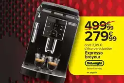 Carrefour Expresso Broyeur DeLonghi offre
