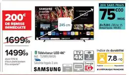 Carrefour Téléviseur LED 4K offre